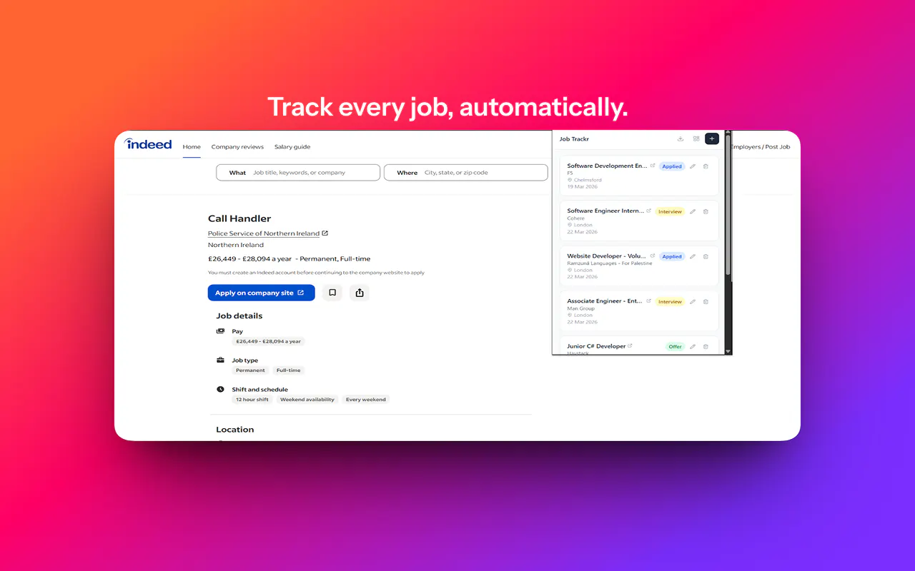 Job Trackr – My First Dev Project gallery image