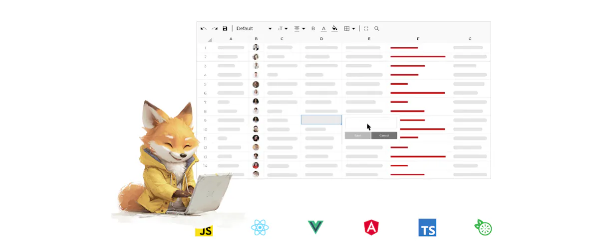 Jspreadsheet CE