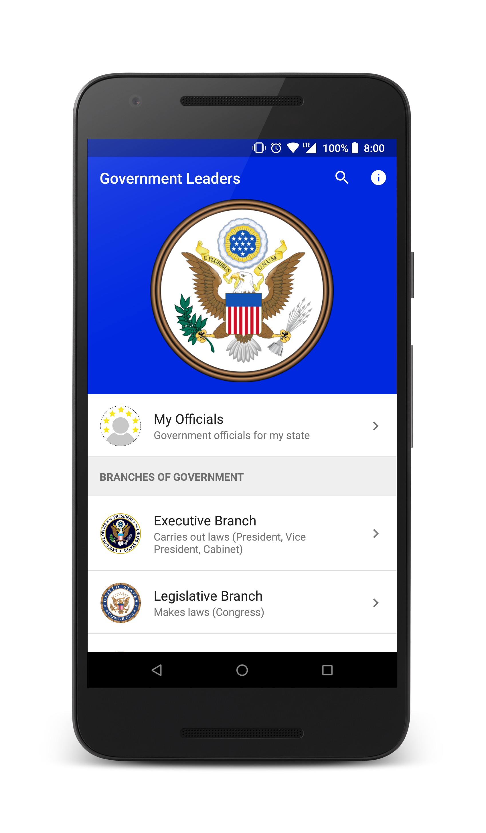 Government Leaders for Android gallery image
