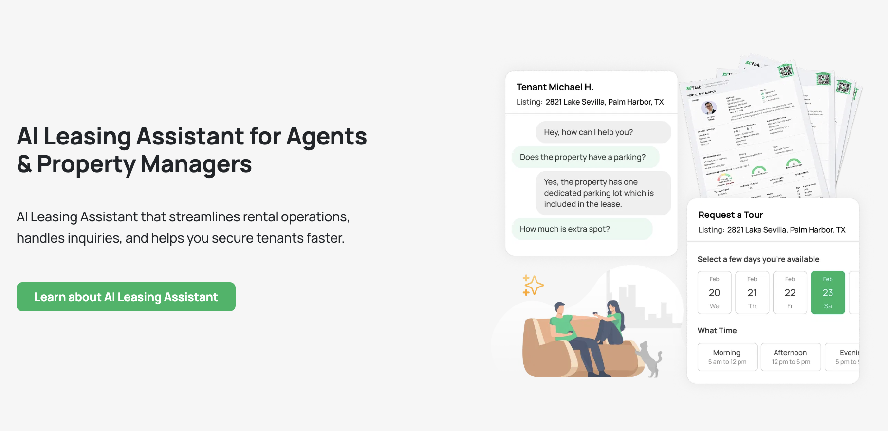 TROVATO - Assistante di leasing AI per agenti e proprietà di proprietà media 3