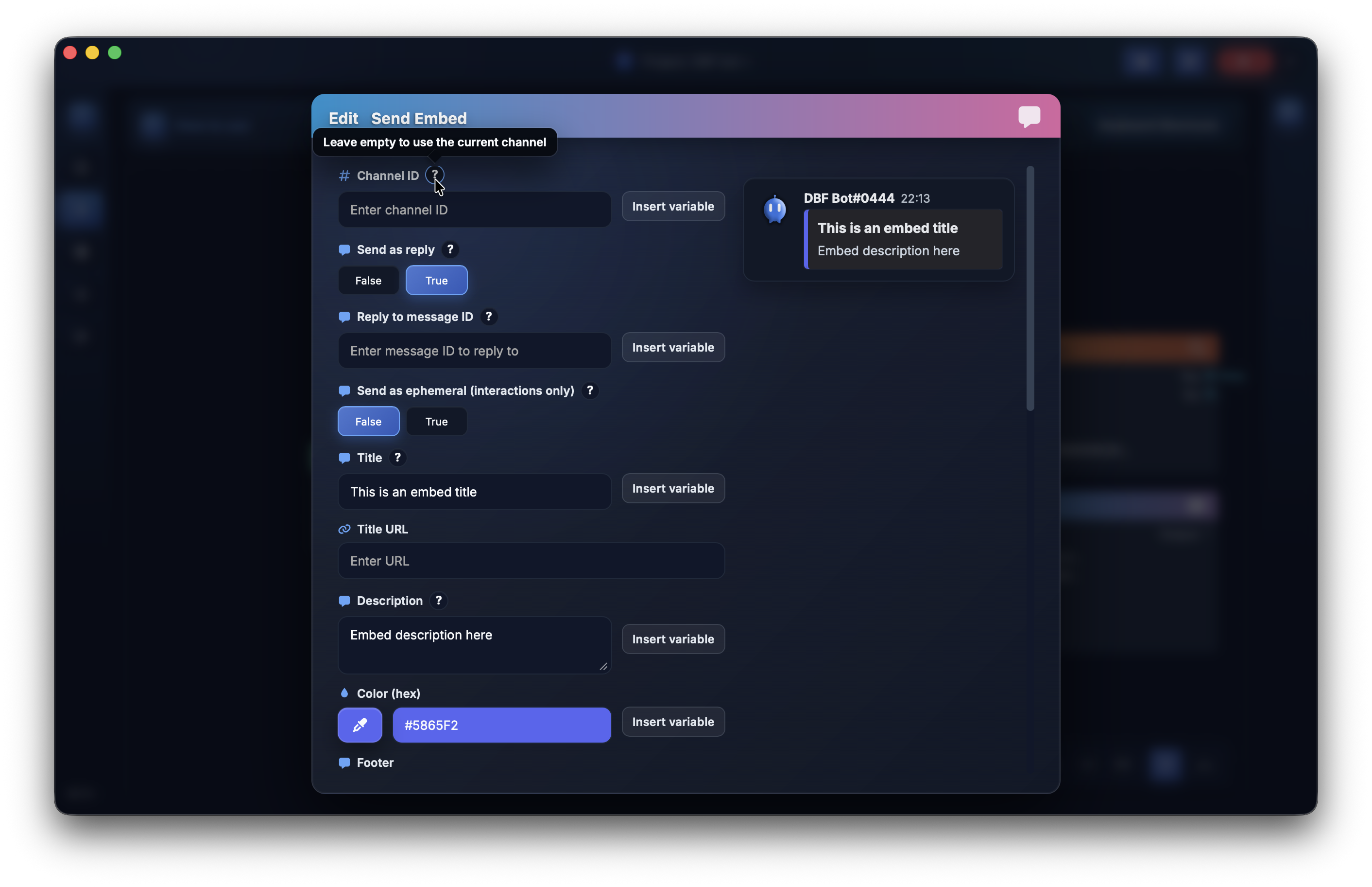 Discord Bot Factory - Screenshot 4 showing product features and functionality