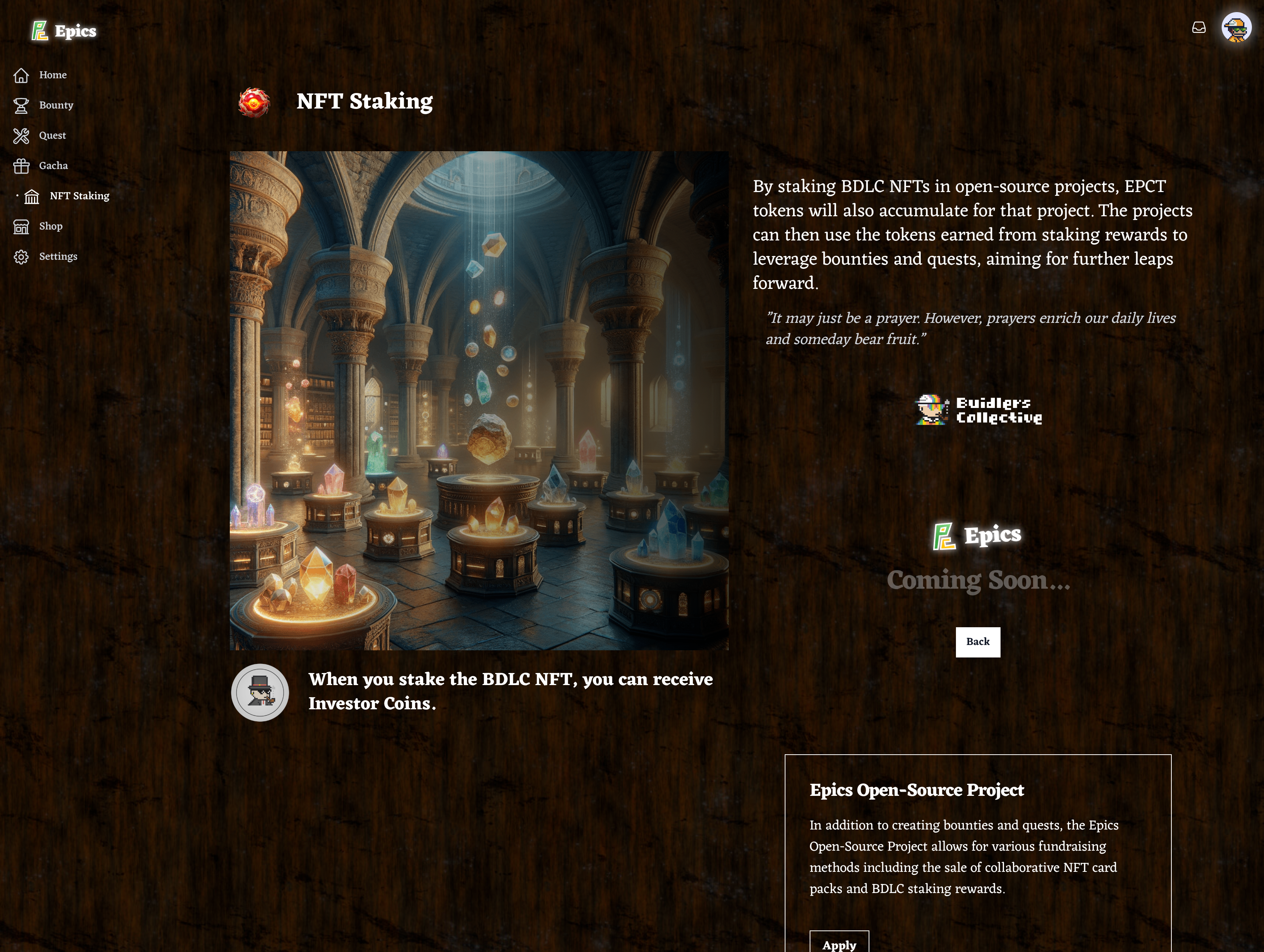 แพลตฟอร์ม EPICS - เกม Web3 blockchain สำหรับการมีส่วนร่วมทางสังคม media 5