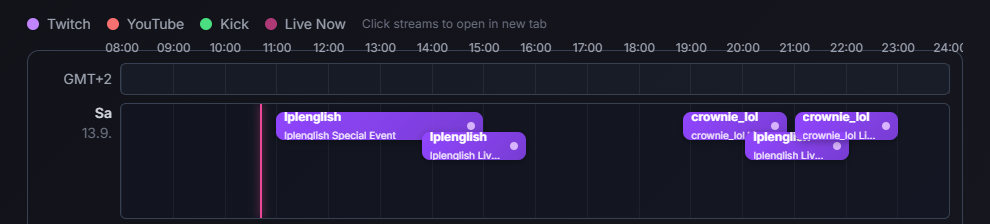 Streamschedule - Non perdere mai più i tuoi flussi di contrazione preferiti media 2