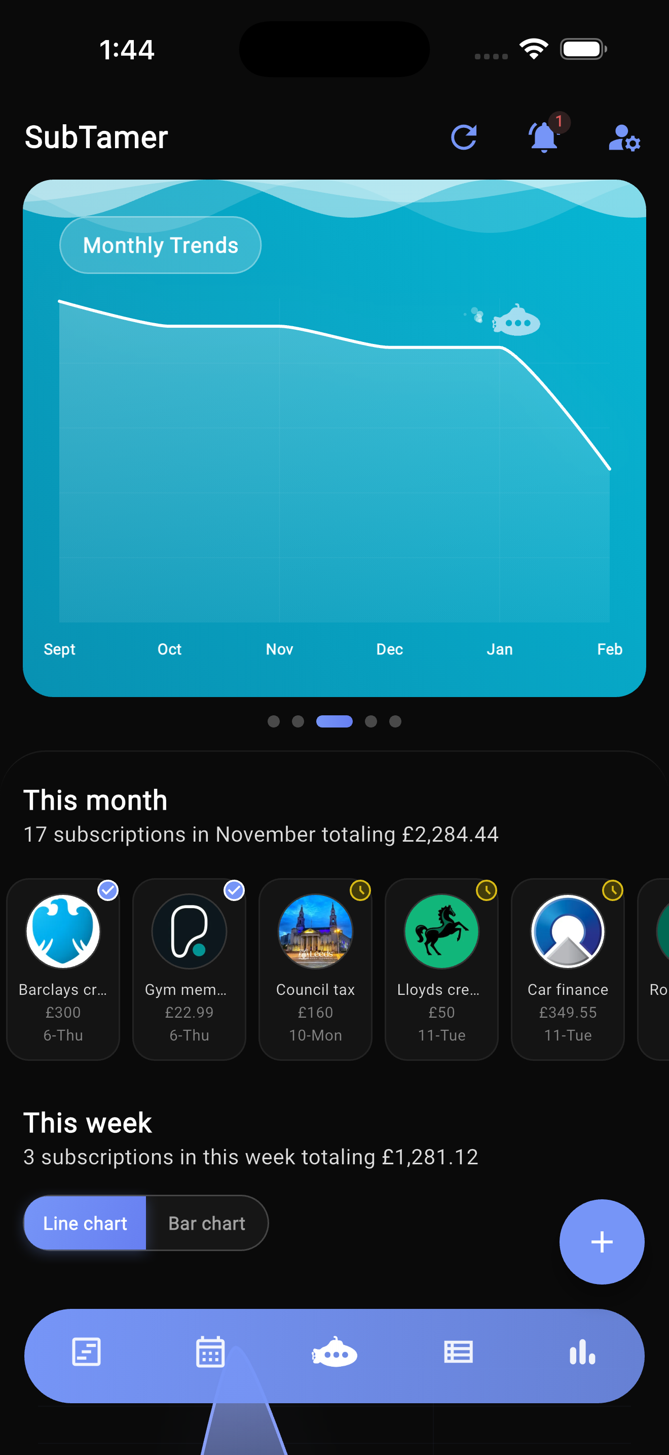 Subscription Manager - SubTamer gallery image