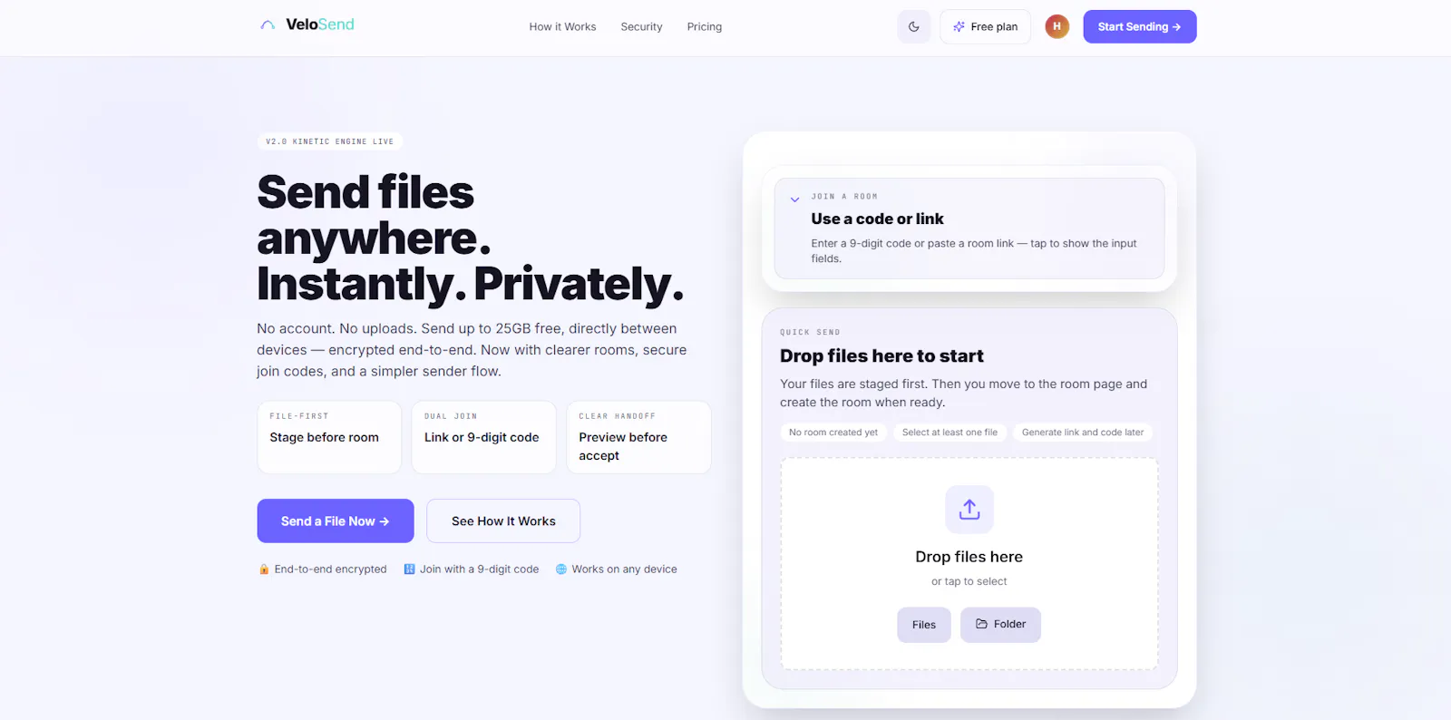 VeloSend screenshot 3