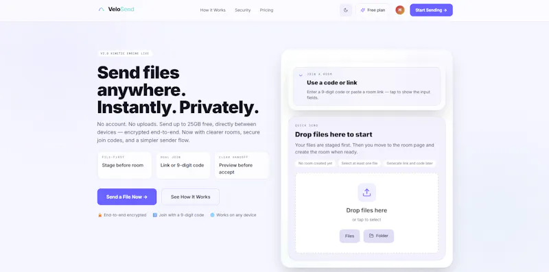 VeloSend screenshot 3