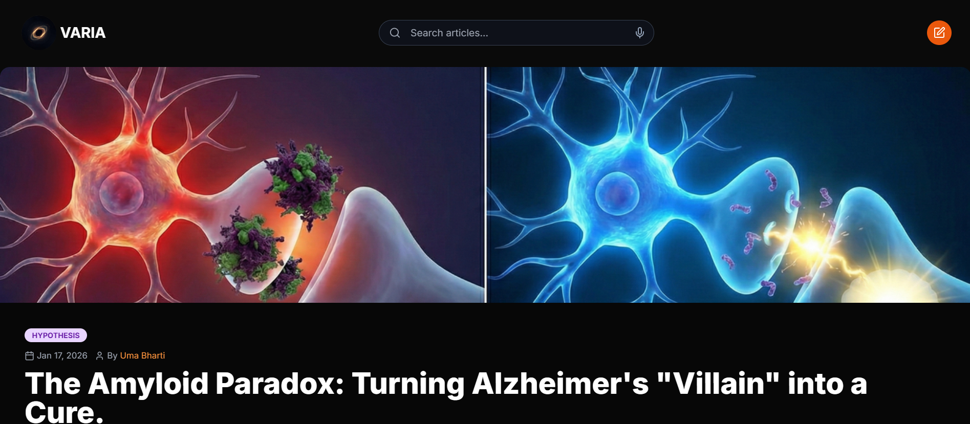 VARIA — Where Ideas Evolve - Screenshot 2 showing product features and functionality