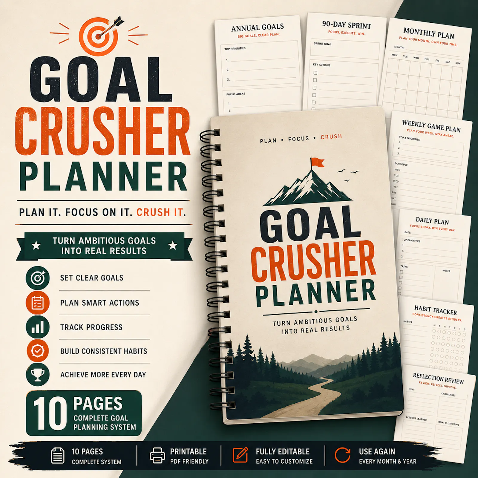 Goal Crusher Notion Planner screenshot 1