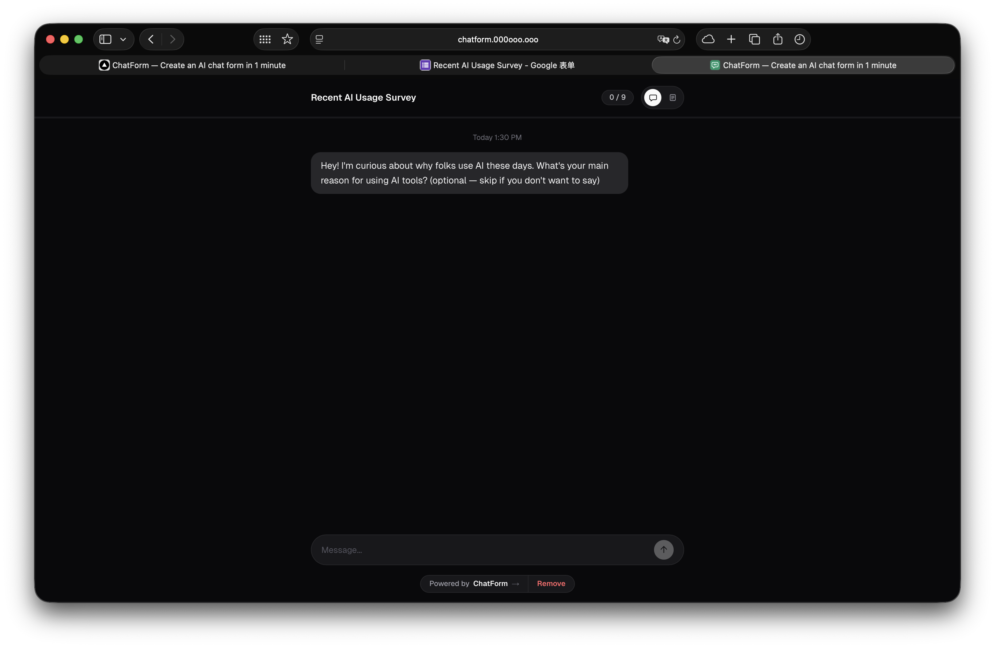 ChatForm gallery image