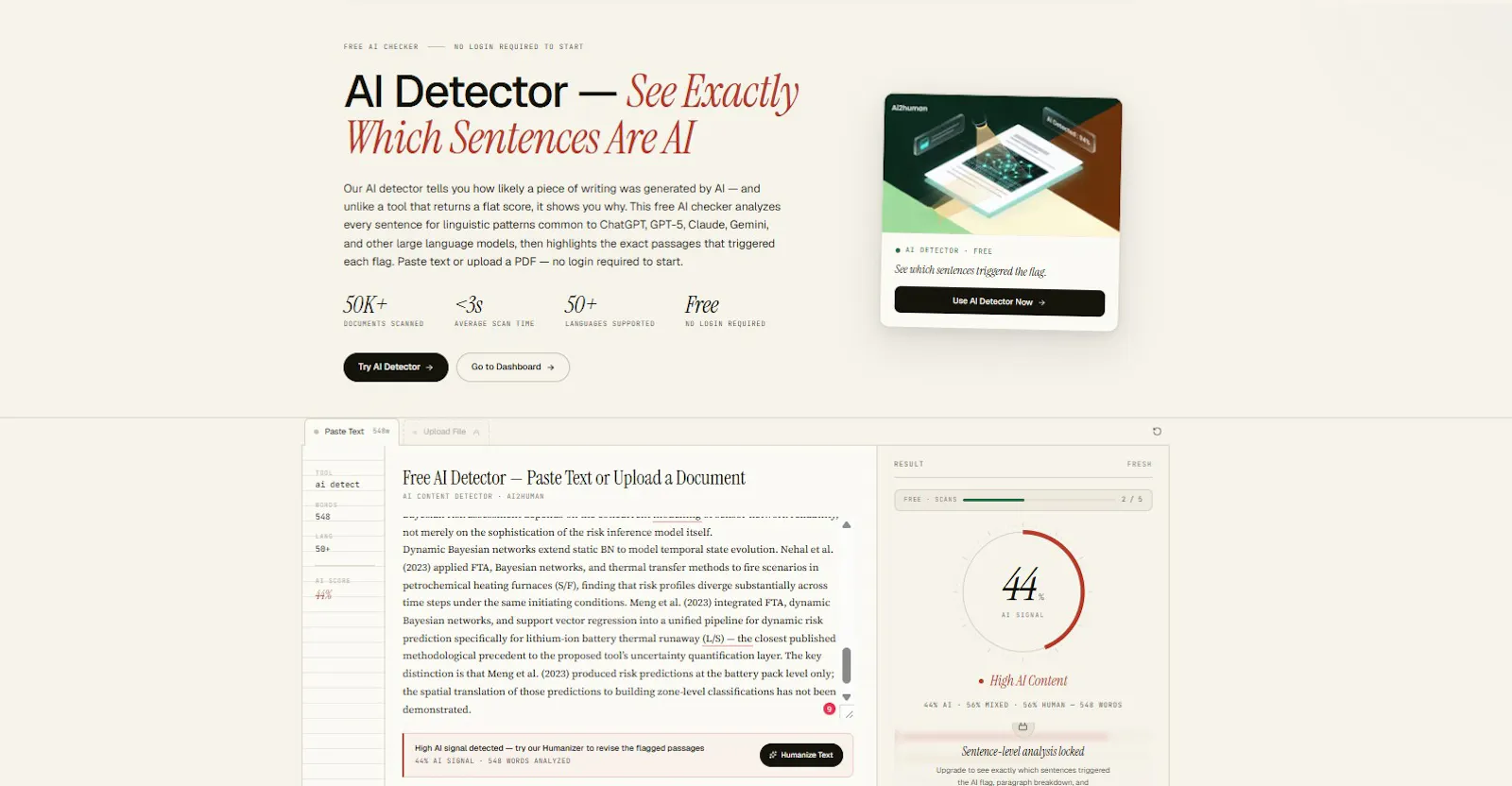 AI text Detector screenshot 1