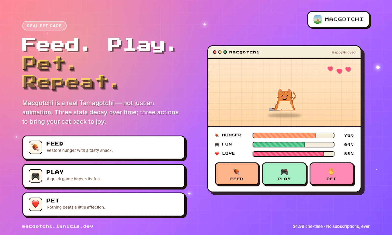 Macgotchi screenshot 1