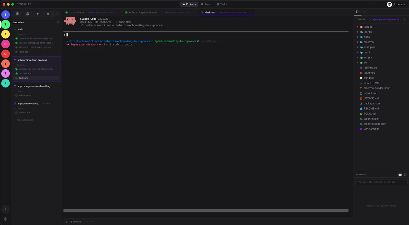 Tentacles IDE screenshot 2