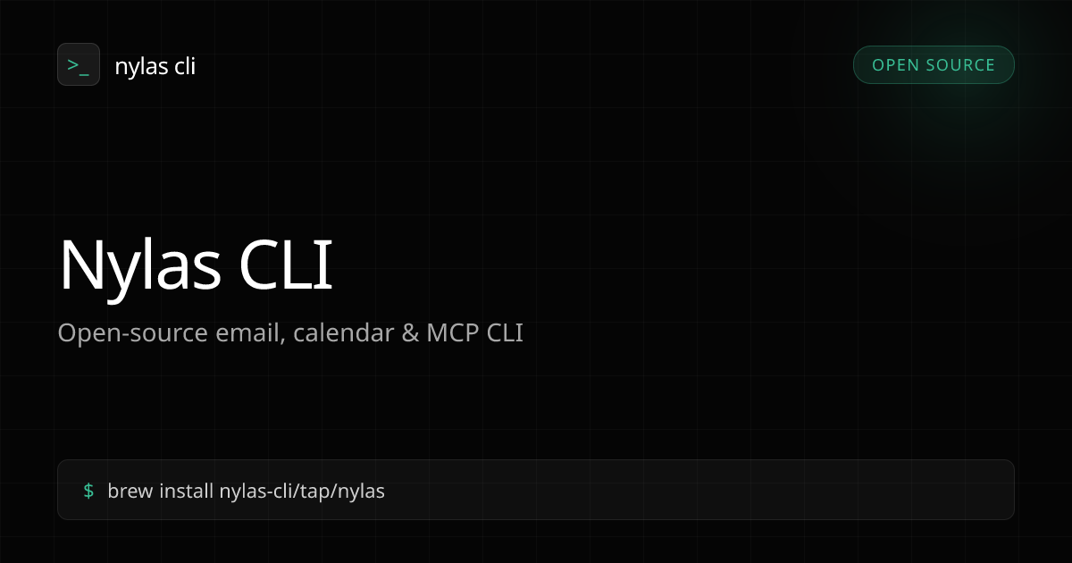 Nylas CLI gallery image