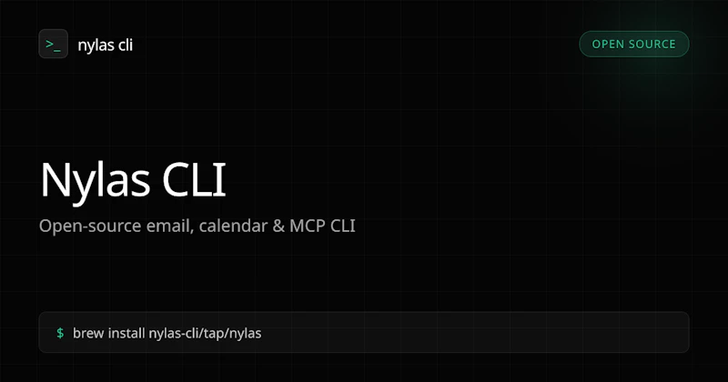 Nylas CLI screenshot 1