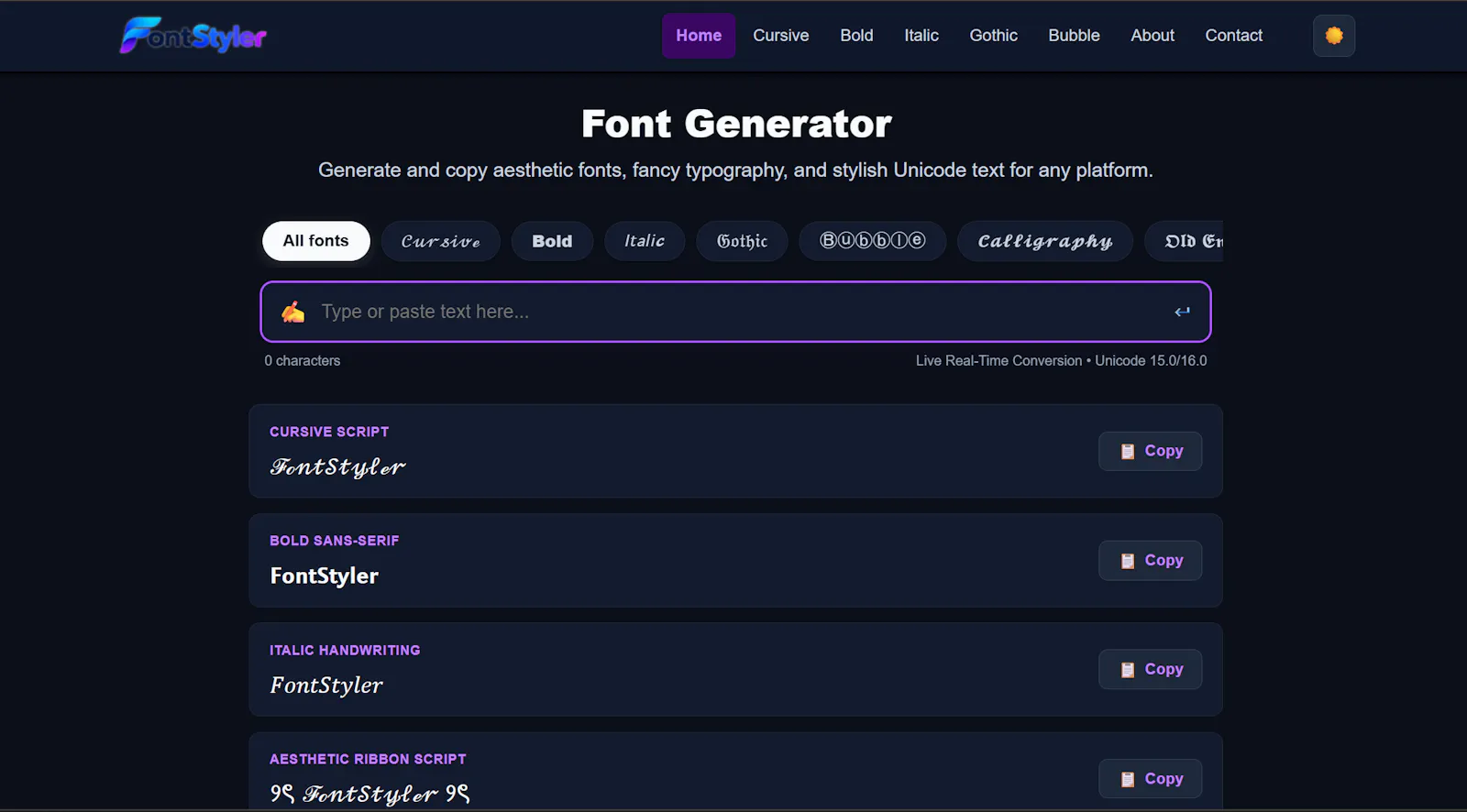 FontStyler screenshot 2