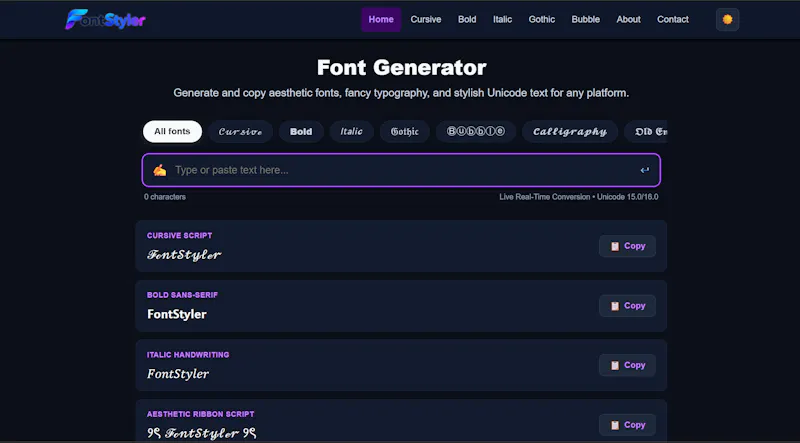 FontStyler screenshot 2