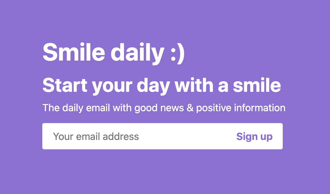Smile Daily :) Email Newsletter gallery image