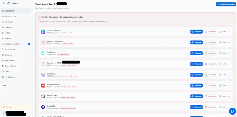 Unbilled screenshot 4