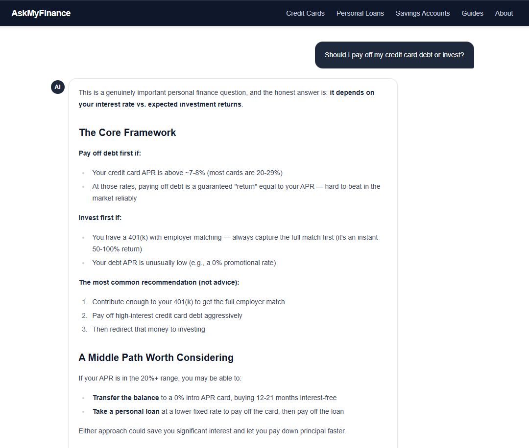 AskMyFinance gallery image