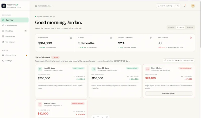 Cashflow OS AI CFO screenshot 4