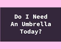 Do I Need An Umbrella Today? media 1