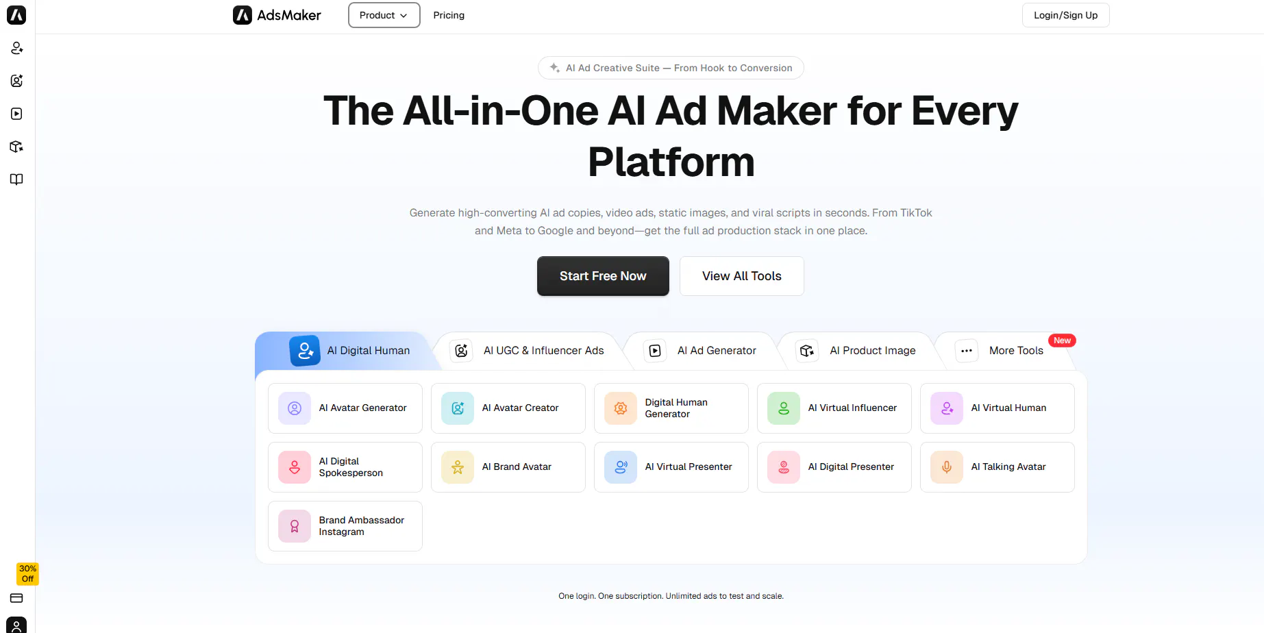 Adsmaker.ai 项目横幅