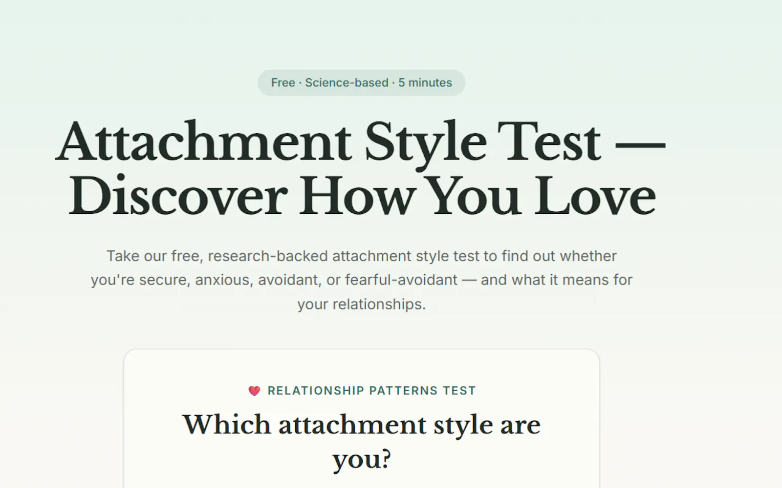 Attachment Style Test & Quiz screenshot 2