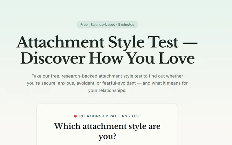 Attachment Style Test & Quiz screenshot 2