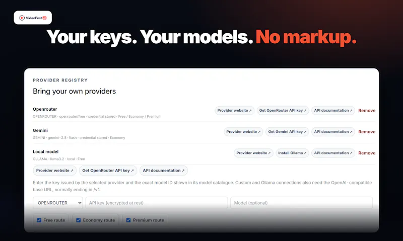 VideoPost AI screenshot 2