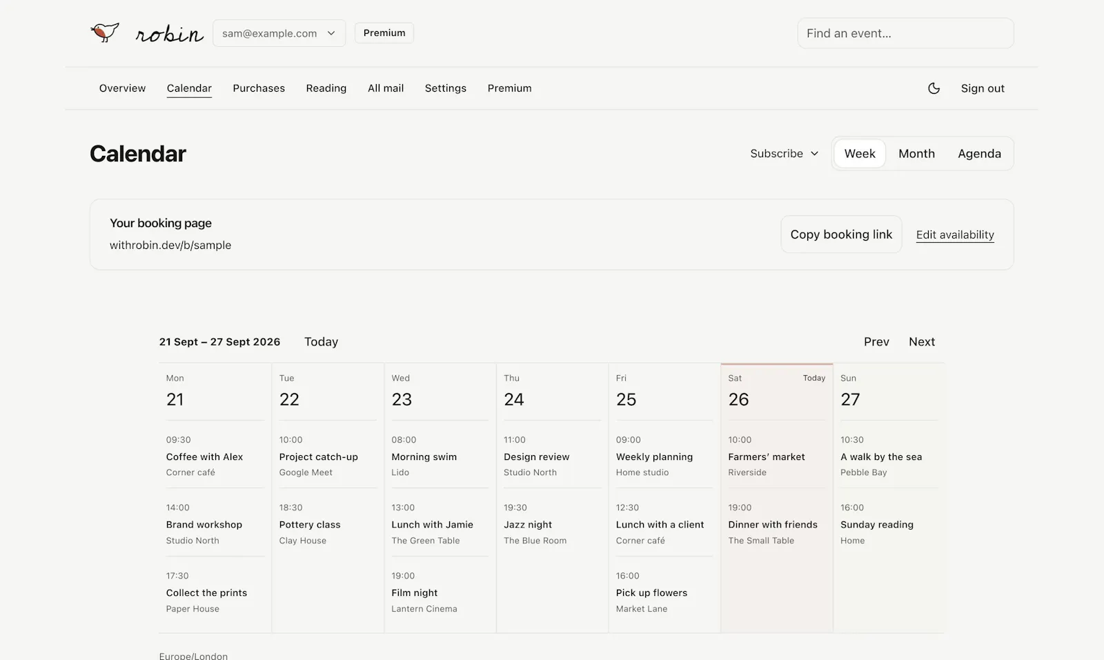 Robin screenshot 1
