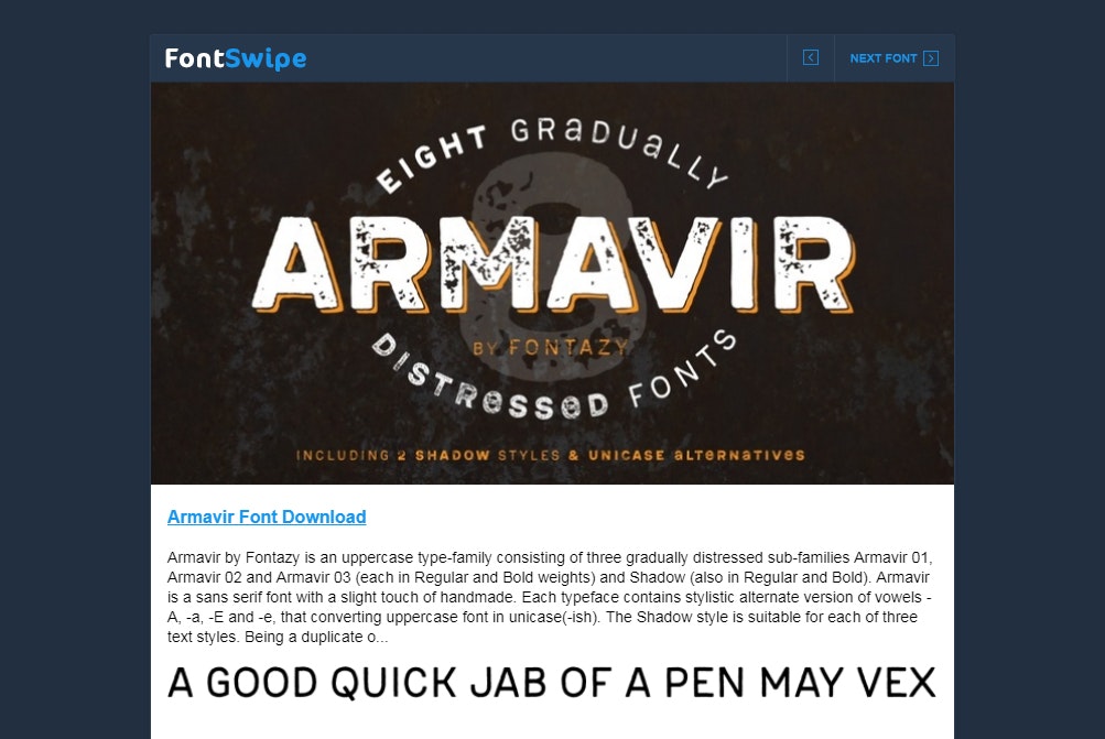 FontSwipe gallery image