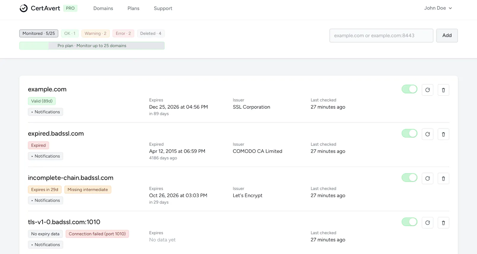 CertAvert screenshot 1