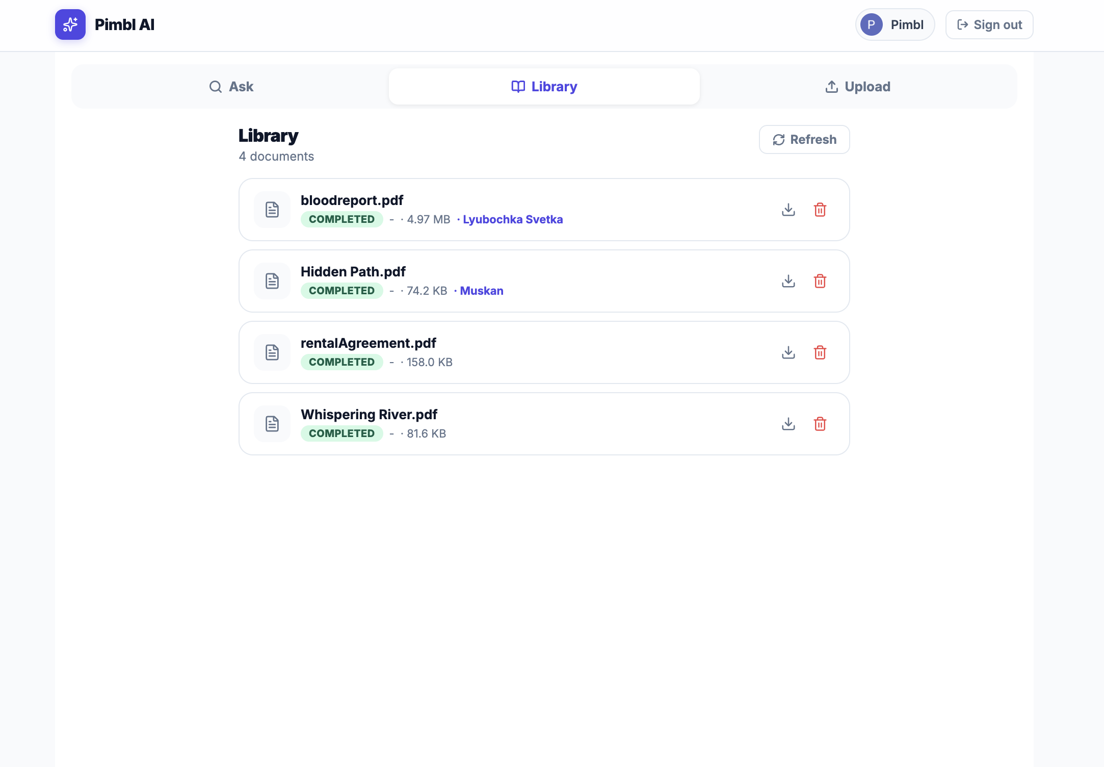Pimbl – AI Document Vault gallery image