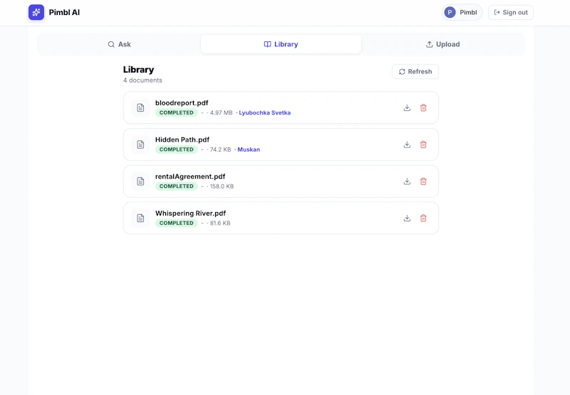 Pimbl – AI Document Vault screenshot 3
