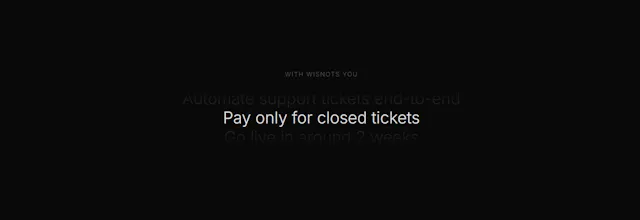 WISNOTS β Pay for closed tickets gallery image