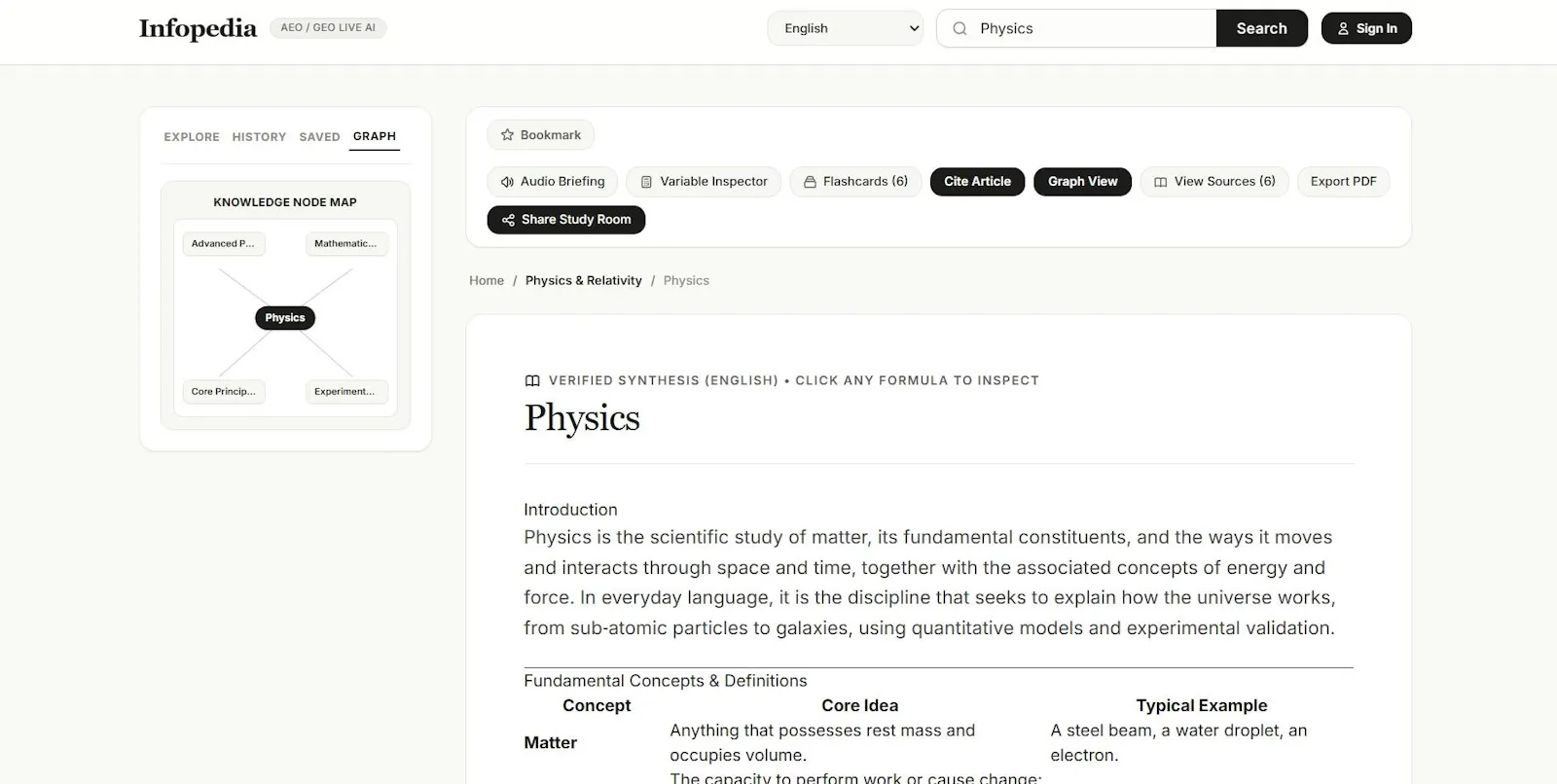 Infopedia | Academic Intelligence screenshot 5