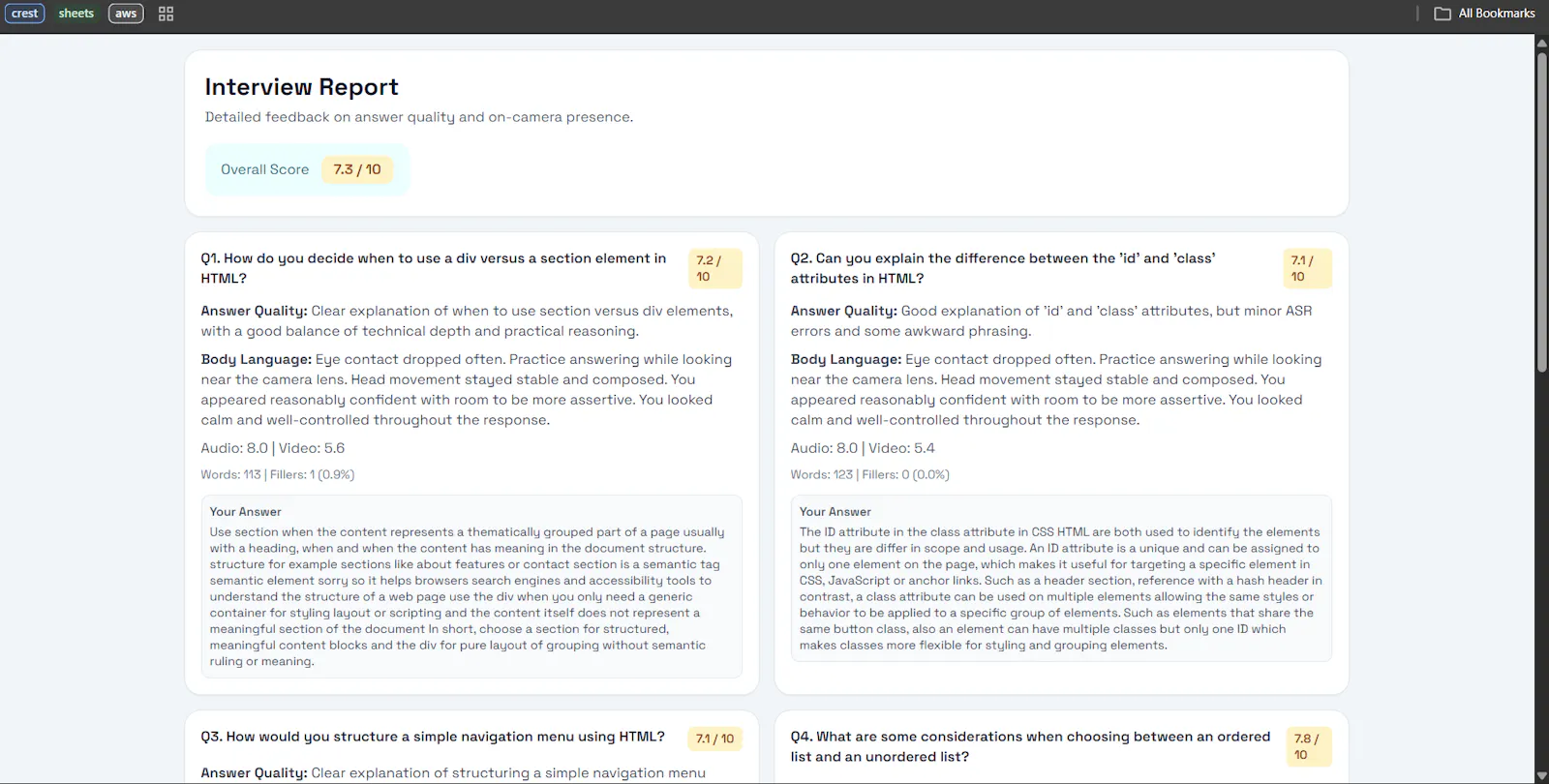 interviewginie screenshot 4