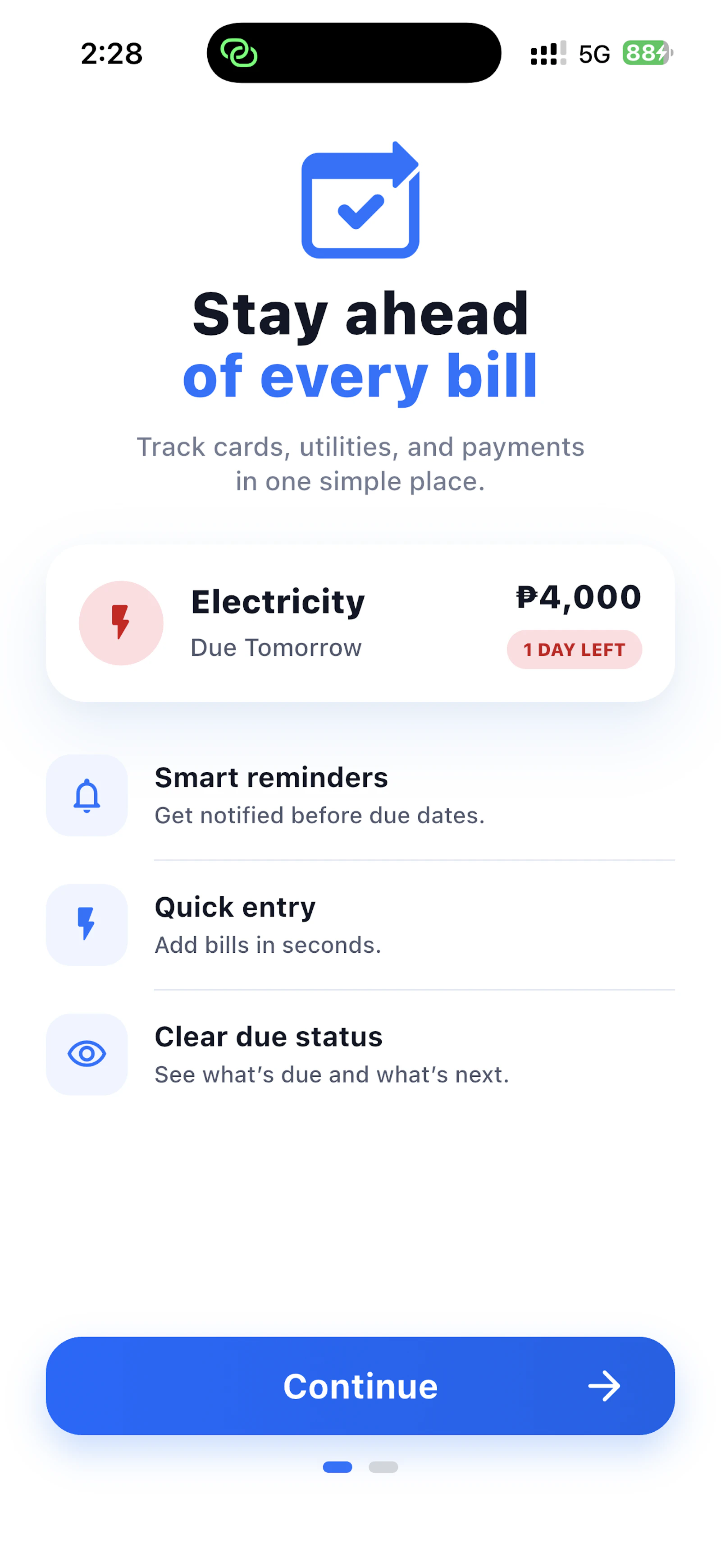 NextDue — Stay ahead of every bill screenshot 1