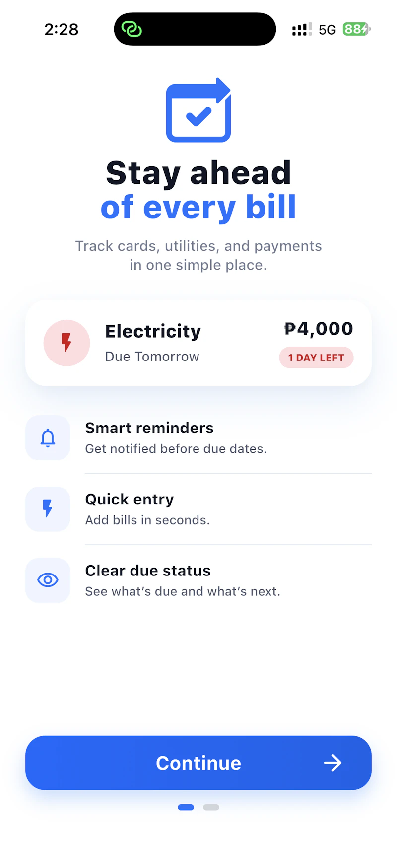 NextDue — Stay ahead of every bill screenshot 1