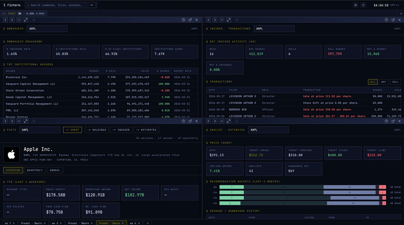 Finterm screenshot 3