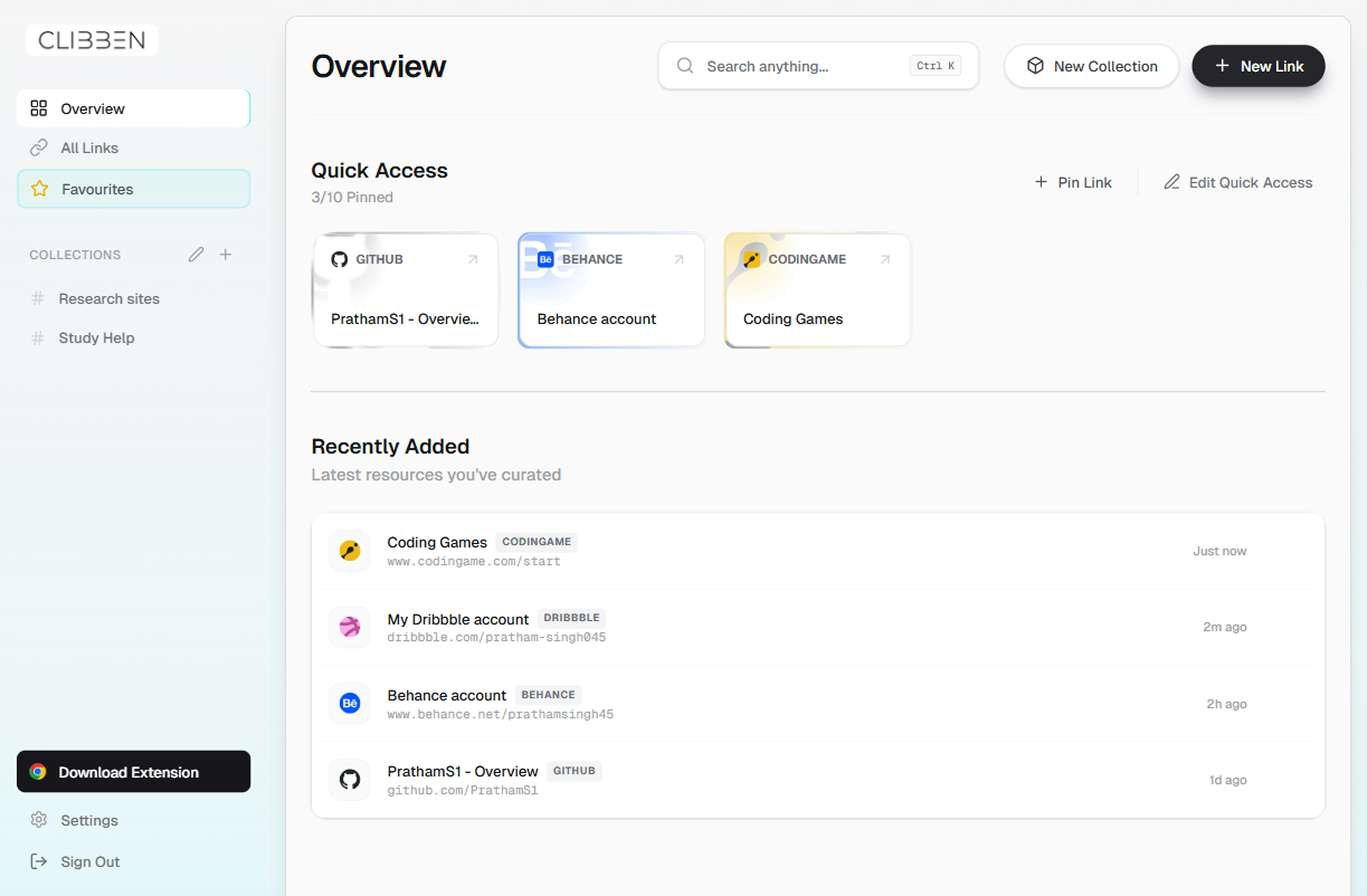 Clibben | Save & Organize Your Bookmarks gallery image