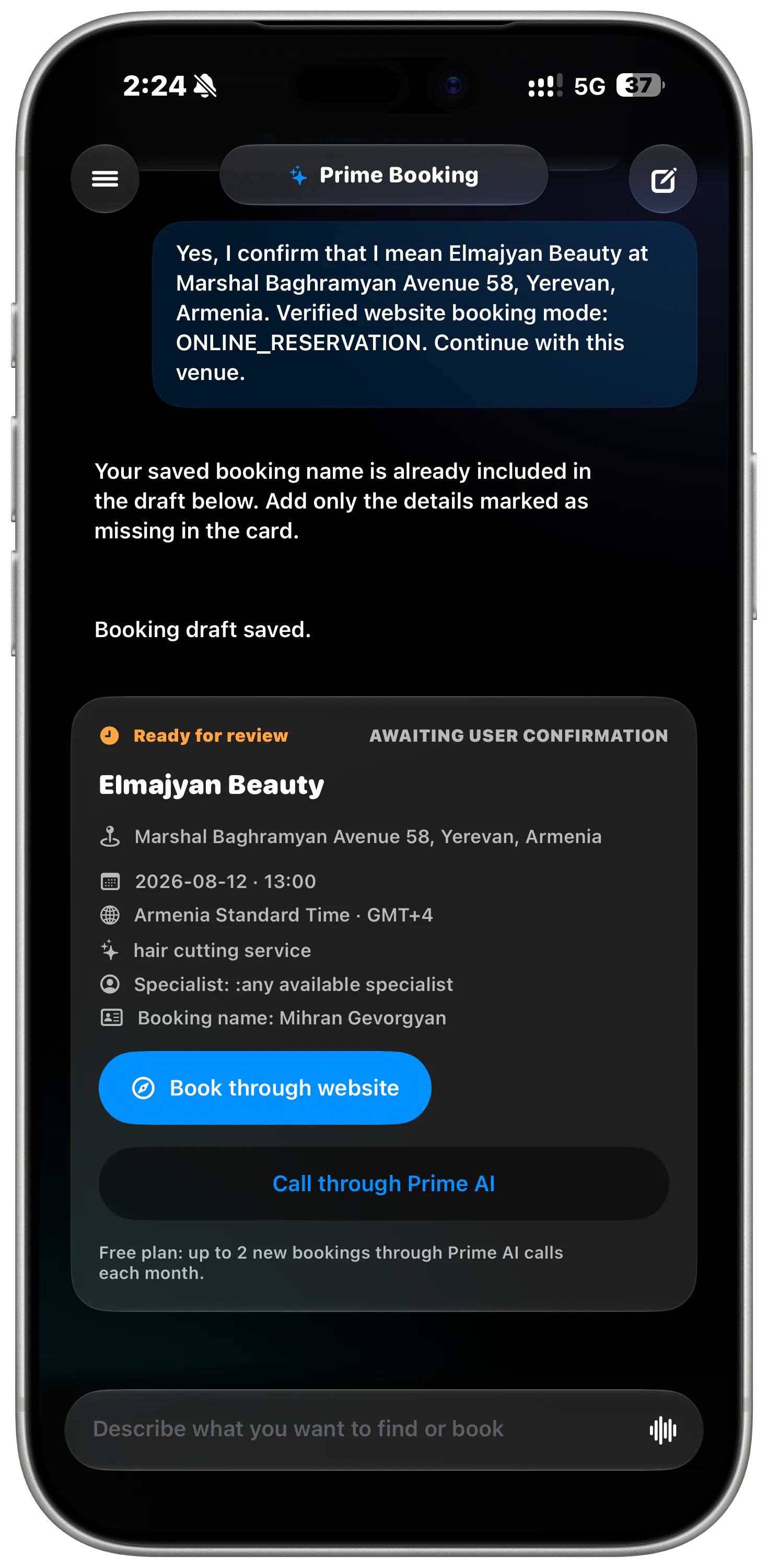 Prime Booking  gallery image