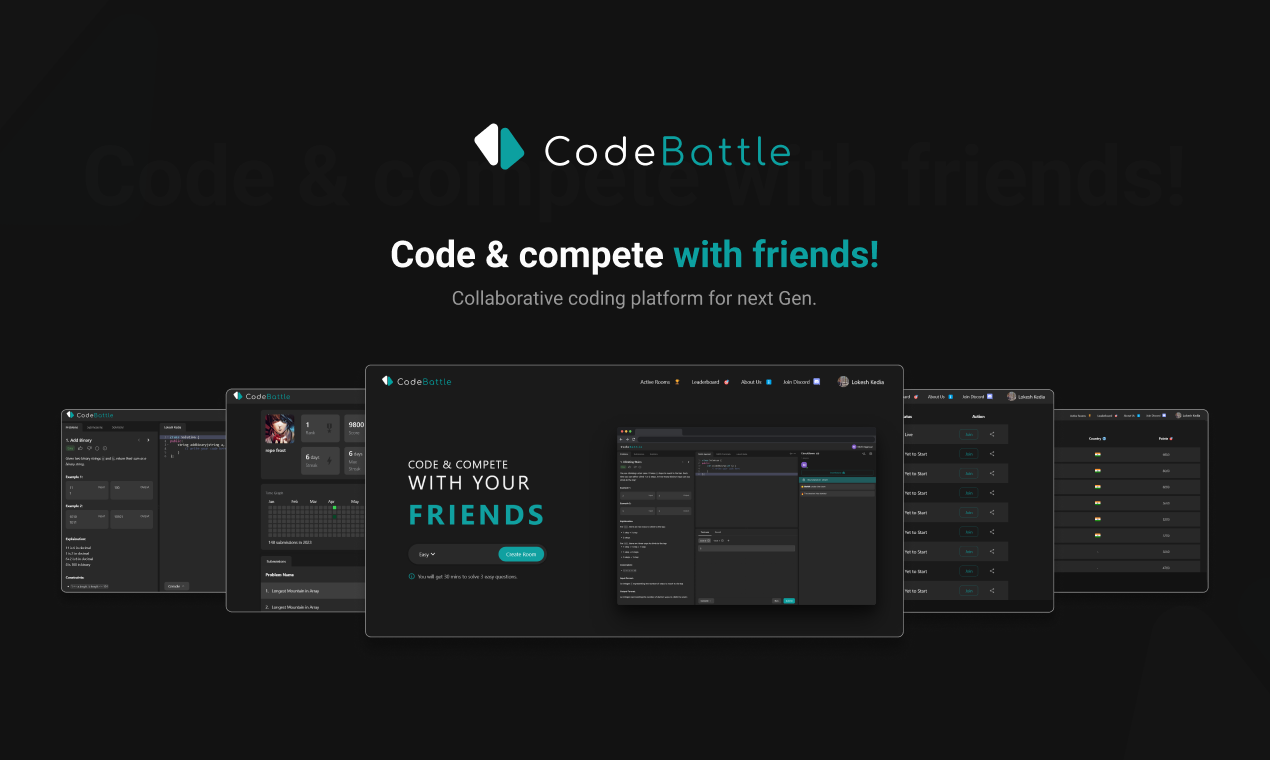 وسائط Codebattle - منصة الترميز التعاونية حقًا للجنرال التالي 1