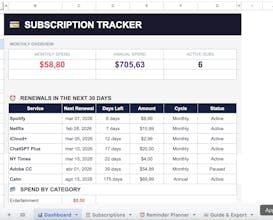 Subscription Tracker gallery image