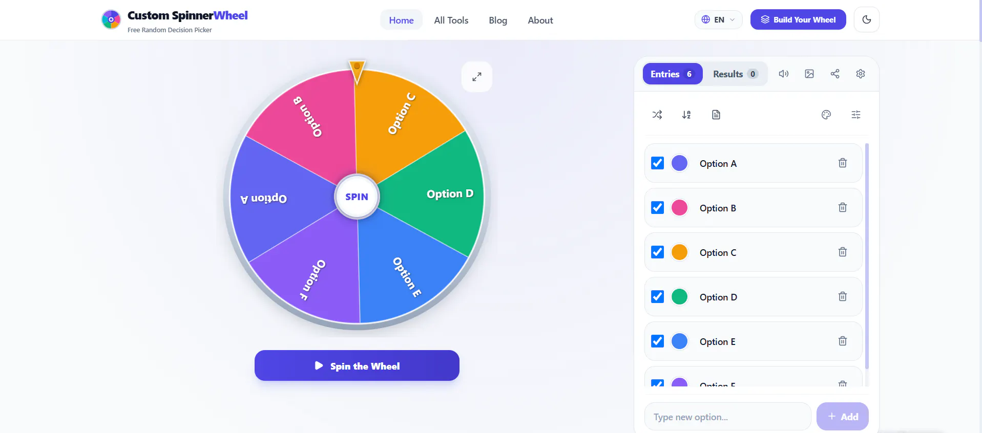 Custom Spinner Wheel gallery image