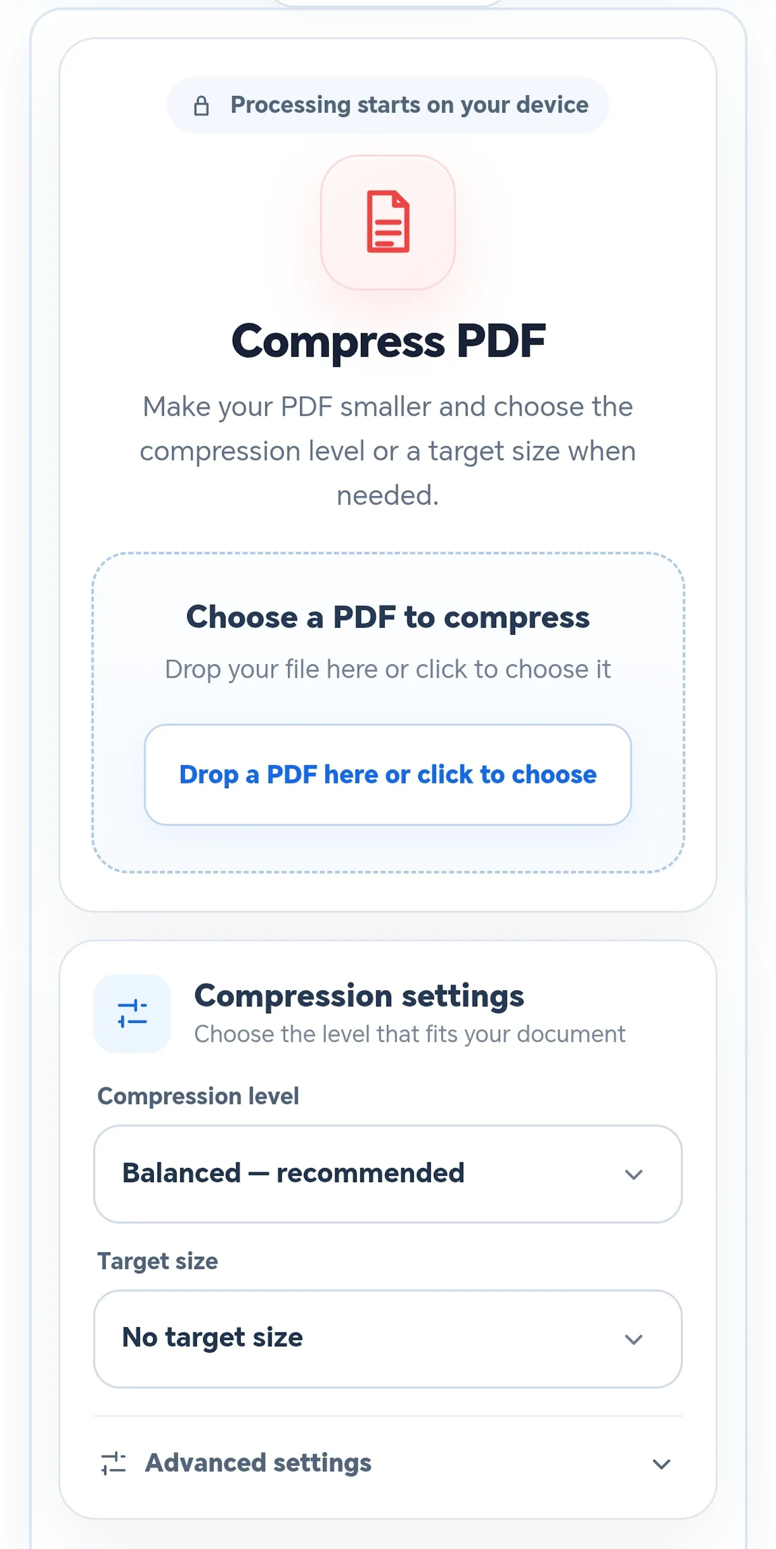 Voymira PDF Compressor screenshot 3
