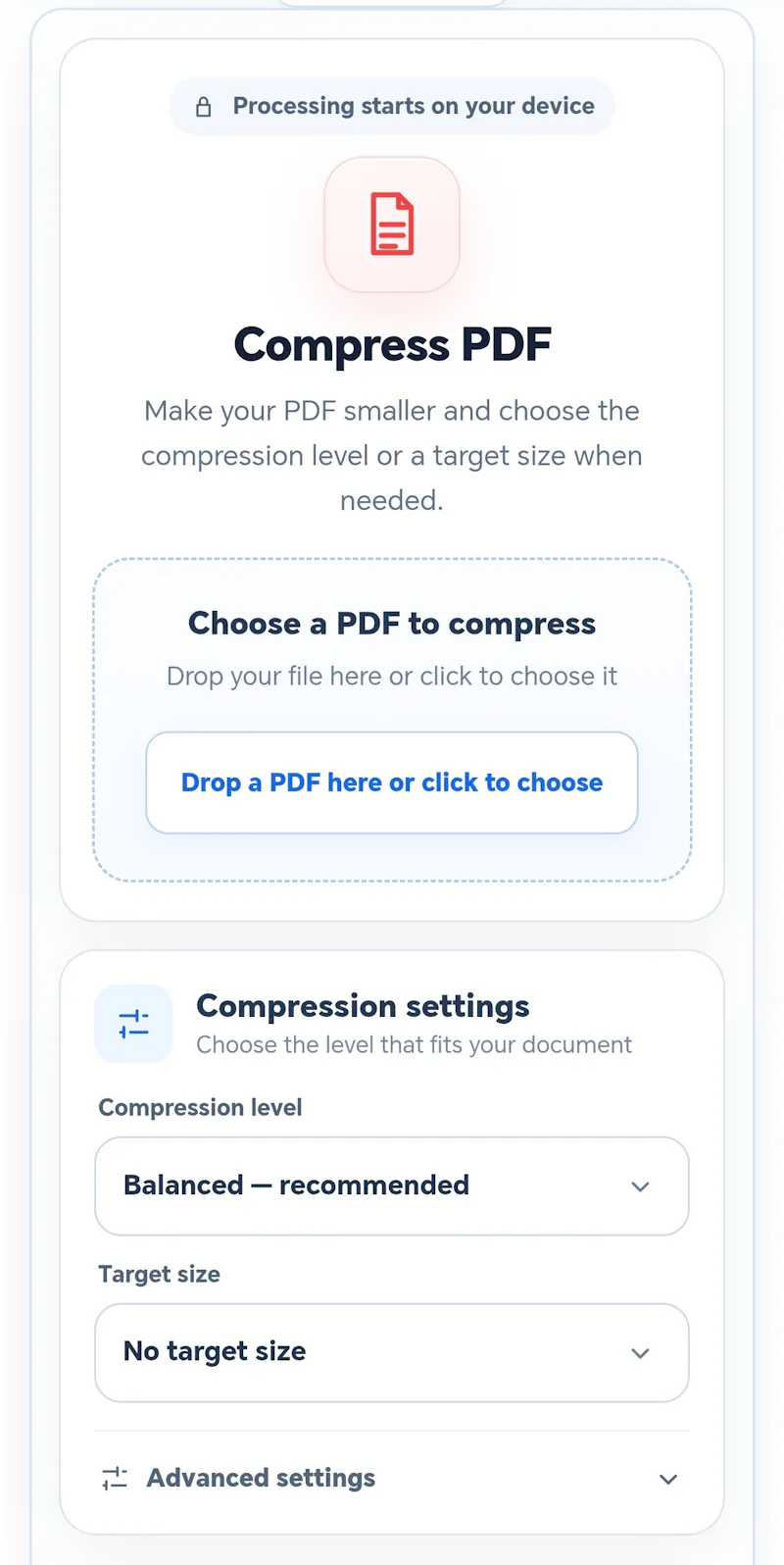 Voymira PDF Compressor screenshot 3