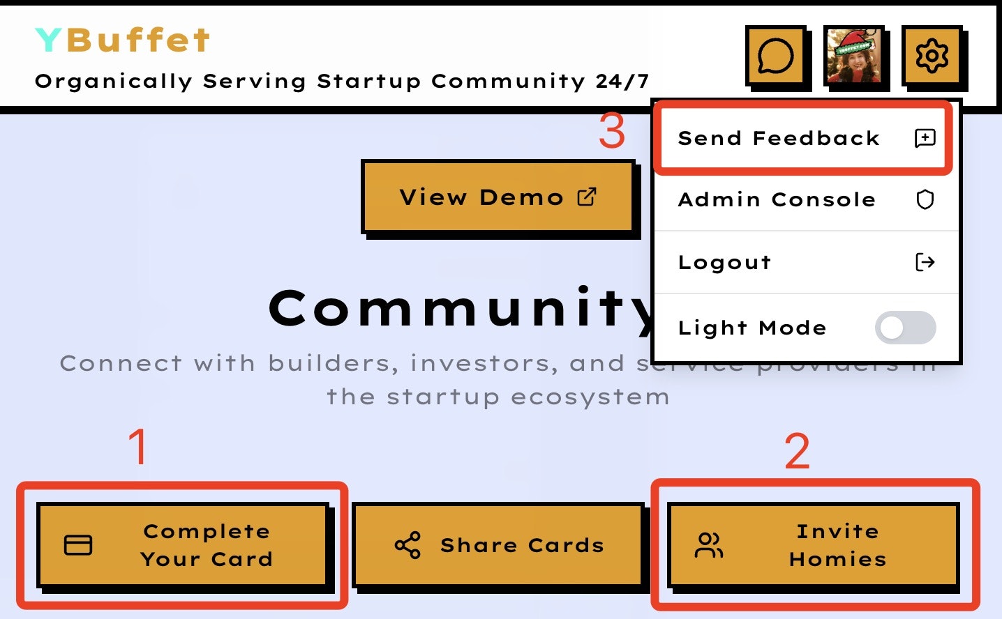 YBuffet.com - Screenshot 2 showing product features and functionality