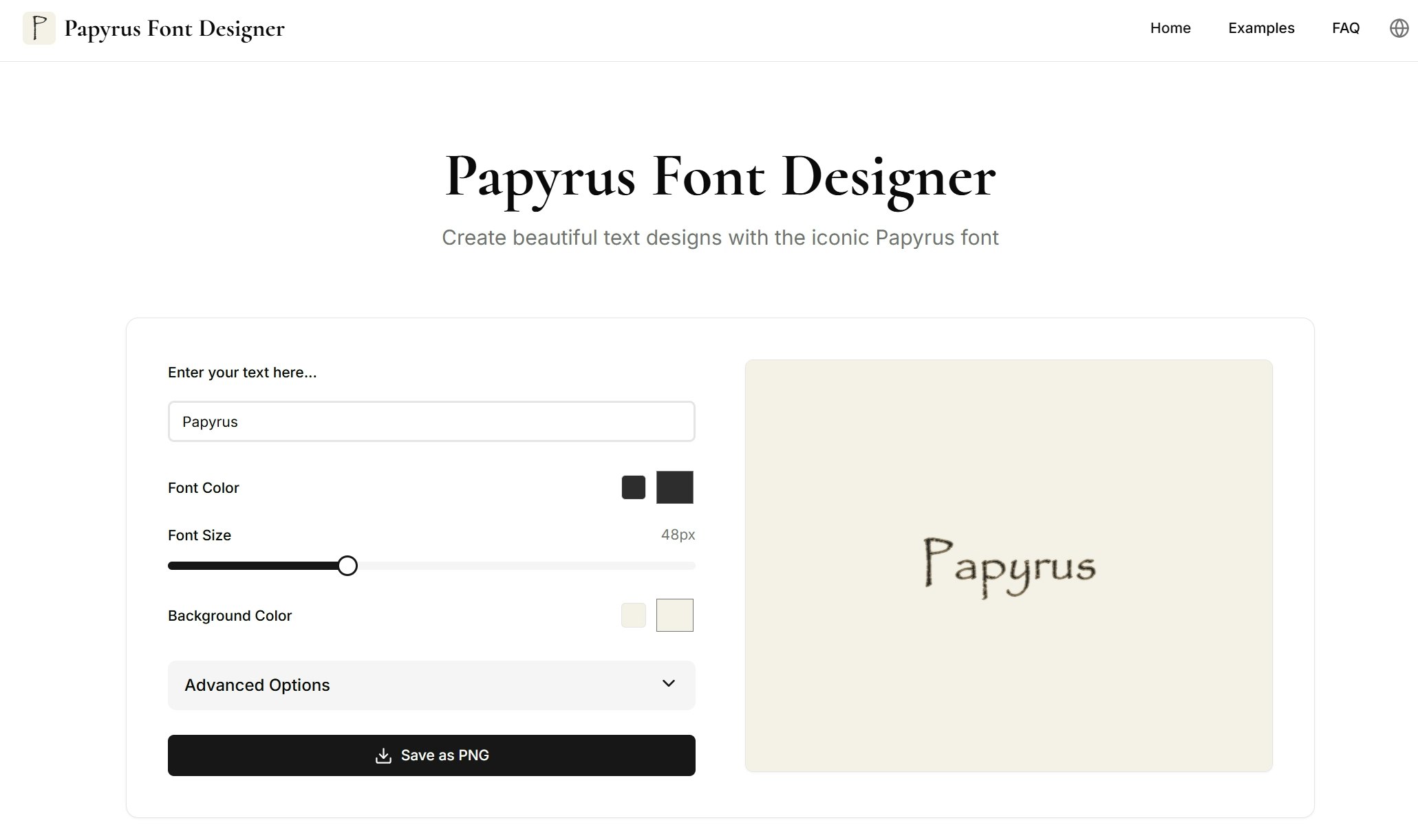 Papyrus -Schriftdesigner - Erstellen Sie schöne Textdesigns Medien 2