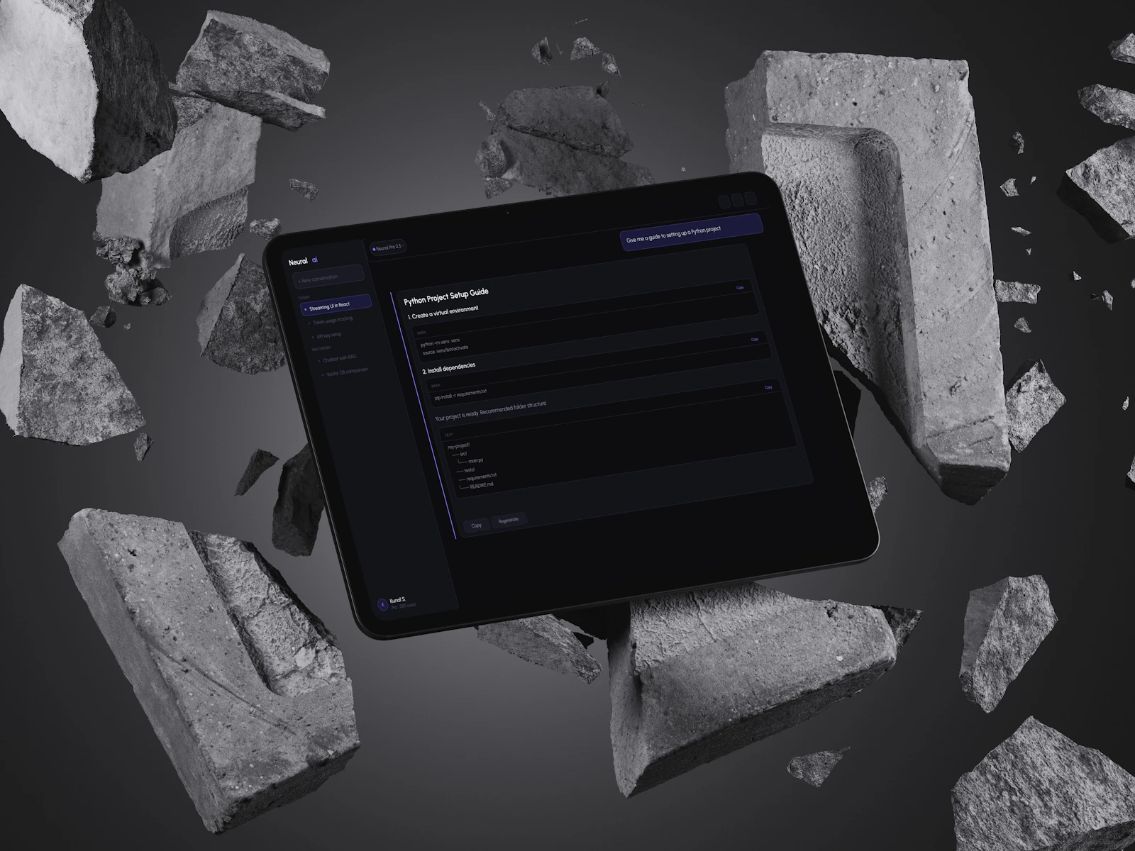 NEURAL — AI UI Kit screenshot 1